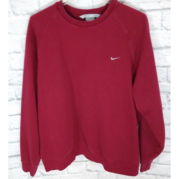 Nike Other - Vintage Nike Swoosh Crewneck Sweatshirt Burgundy
